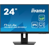 iiyama ProLite XUB2463HSU-B1, LED-Monitor 61 cm (24 Zoll), schwarz (matt), FullHD, IPS, AMD Free-Sync, 100Hz Panel