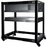 Alphacool ES 19" Open Frame Serverrack , Rack, Server-Gehäuse schwarz, 15 Höheneinheiten