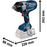 Bosch Akku-Schlagschrauber BITURBO GDS 18V-1600 HC Professional, 18Volt blau/schwarz, 2x Akku ProCORE18V 8,0Ah, 3/4", in L-BOXX