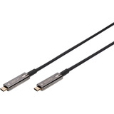 Digitus 4K USB-C AOC AV-Anschlusskabel schwarz, 15 Meter