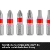 EINHELL Impact-Bit-Satz mit Karabiner, Pocket-Set, 50 mm, 10-teilig 