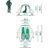 Jack Wolfskin Kuppelzelt STRATOS LITE II silber