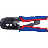 Knipex Crimp-Zange 97 51 10 SB blau/rot, RJ-11/12 und RJ-45-Stecker
