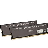Lexar DIMM 16 GB DDR4-3200 (2x 8 GB) Dual-Kit, Arbeitsspeicher LD4BU008G-R3200GDXG, THOR Gaming Black, INTEL XMP