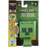 Mattel Minecraft Flippin' Figure Creeper + Charged Creeper, Spielfigur 