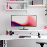 Arozzi Nova 34T2K165, Gaming-Monitor 86.4 cm (34 Zoll), grün, UWQHD, VA, Curved, HDMI, DP, Lautsprecher, 165Hz Panel
