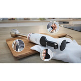 Bosch Stabmixer ErgoMaster MSM4W220 Serie 4 weiß/edelstahl, 600 Watt, mit Zerkleinerer