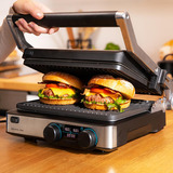 Cecotec Kontaktgrill Rock'Ngrill Dual schwarz/edelstahl, 2.000 Watt