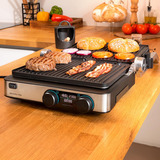 Cecotec Kontaktgrill Rock'Ngrill Dual schwarz/edelstahl, 2.000 Watt