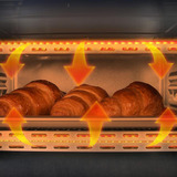 Cecotec Tischbackofen Bake&Toast 1090 , Mini-Backofen schwarz, 1.000 Watt, 10 Liter