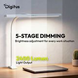 Digitus LED-Schreibtischlampe, LED-Leuchte weiß, 80 cm, 2400 lm, 16 W 