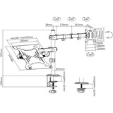 Digitus Single Monitorhalterung & Notebookhalterung schwarz (matt)