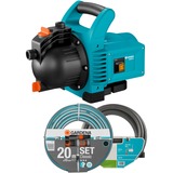 GARDENA Set Classic Gartenpumpe 3000/4 türkis/schwarz, 600 Watt
