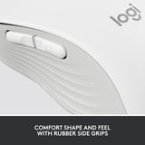 Logitech Signature M650 Wireless, Maus weiß, Größe M, Chromebook zertifiziert