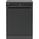 SHARP QW-NA3YF42AM-DE , Spülmaschine schwarz, 60 cm