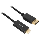 Sharkoon Adapterkabel Displayport 1.2 > HDMI 4K schwarz, 3 Meter