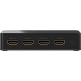 goobay HDMI-Umschaltbox 4 auf 1 (4K @ 60Hz), HDMI Switch schwarz, mit Fernbedienung