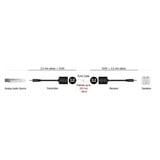 DeLOCK Stereo Audio Extender RJ-45 Buchse > 3,5mm Klinke, Cat.5, Adapter schwarz, 2 Stück