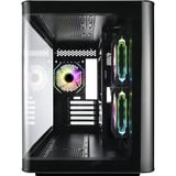 FSP S380, Tower-Gehäuse schwarz, Tempered Glass x 2
