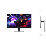 SAMSUNG Odyssey S32FG814SU QD-OLED, Gaming-Monitor 80 cm (32 Zoll), silber, UltraHD/4K, FreeSync Premium Pro, USB-Hub, 240Hz Panel
