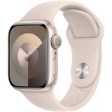 Apple Watch Series 9, Smartwatch Polarstern, Aluminium, 41 mm, Sportarmband
