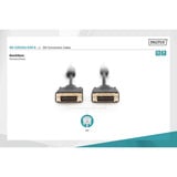 Digitus Anschlusskabel DVI > DVI schwarz, 3 Meter