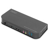 Digitus KVM-Switch 2-Port 4K60Hz schwarz