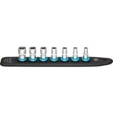 Hazet SmartRail 1/4" Steckschlüssel 850-SR/7, Sechskant, 7-teilig schwarz, SW 5,5 - SW 13, kurz