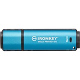 Kingston IronKey Vault Privacy 50 16 GB, USB-Stick hellblau/schwarz, USB-A 3.2 Gen 1