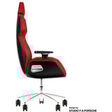 Thermaltake Gaming-Stuhl ARGENT E700 Storm Black Houndstooth Fabric rot/schwarz, Design by Studio F. A. Porsche
