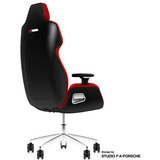Thermaltake Gaming-Stuhl ARGENT E700 Storm Black Houndstooth Fabric rot/schwarz, Design by Studio F. A. Porsche