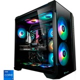 Thermaltake Ganymed V2 Black, Gaming-PC schwarz/transparent, Windows 11 Home 64-Bit