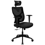 Aerocool Guardian, Gaming-Stuhl schwarz, Smoky Black