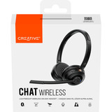 Creative Chat Wireless, Headset schwarz, USB-Dongle, Bluetooth