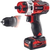EINHELL Akku-Bohrschrauber TE-CD 12/1 X-Li, 12Volt rot/schwarz, Li-Ionen Akku 2Ah