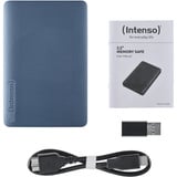 Intenso Memory Safe 2 TB, Externe Festplatte blau, extern, USB-A 3.2 Gen 1 (5 Gbit/s)