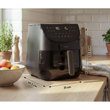 Medion Heißluftfriteuse Life X20 MD 13060 XL, Heißluftfritteuse schwarz, 1.700 Watt, Korb 6,6 Liter