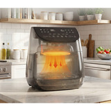 Medion Heißluftfriteuse Life X20 MD 13060 XL, Heißluftfritteuse schwarz, 1.700 Watt, Korb 6,6 Liter