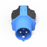 NRGkick Steckeraufsatz 16A - 3polig, max. 3,7kW, Adapter schwarz/blau, für NRGkick Ladeeinheit