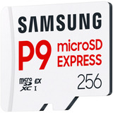 SAMSUNG P9 Express 256 GB microSDXC, Speicherkarte weiß, PCIe Gen3.0x1, NVMe 1.3, SD 7.1, UHS-I