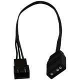 Alphacool Digital RGB LED Y-Kabel 3-fach mit JST Stecker schwarz, 60cm