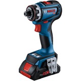 Bosch Akku-Bohrschrauber GSR 18V-90 FC Professional, 18Volt blau/schwarz, 2x Akku ProCORE18V 4,0Ah, in L-BOXX