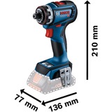 Bosch Akku-Bohrschrauber GSR 18V-90 FC Professional, 18Volt blau/schwarz, 2x Akku ProCORE18V 4,0Ah, in L-BOXX