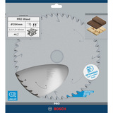Bosch Professional PRO Wood cordless Kreissägeblatt, Ø 254mm, 40Z Bohrung 30mm, für Akku-Tischkreissägen