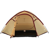 Coleman Darwin 4 Plus Summer, Zelt beige/dunkelrot