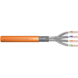 Digitus Professional Cat.7 S/FTP Verlegekabel simplex, Cca orange, 500 Meter Trommel