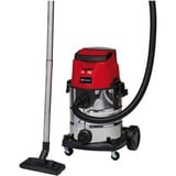 EINHELL TE-VC 36/25 Li S-Solo (2x 18Volt), Nass-/Trockensauger rot/edelstahl, ohne Akku und Ladegerät