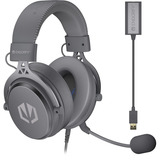 ENDORFY VIRO Plus USB Alt Gray, Gaming-Headset dunkelgrau, USB-A, 3.5 mm Klinke, 7.1-USB-Soundkarte