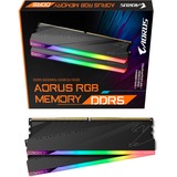 GIGABYTE DIMM 32 GB DDR5-6000 (2x 16 GB) Dual-Kit, Arbeitsspeicher schwarz, ARS32G60D5R, AORUS, INTEL XMP