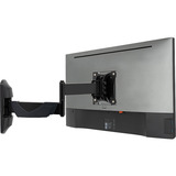 Lindy Verstellbare Display-Wandhalterung, Monitorhalterung schwarz, für Monitore bis 66 cm (26")